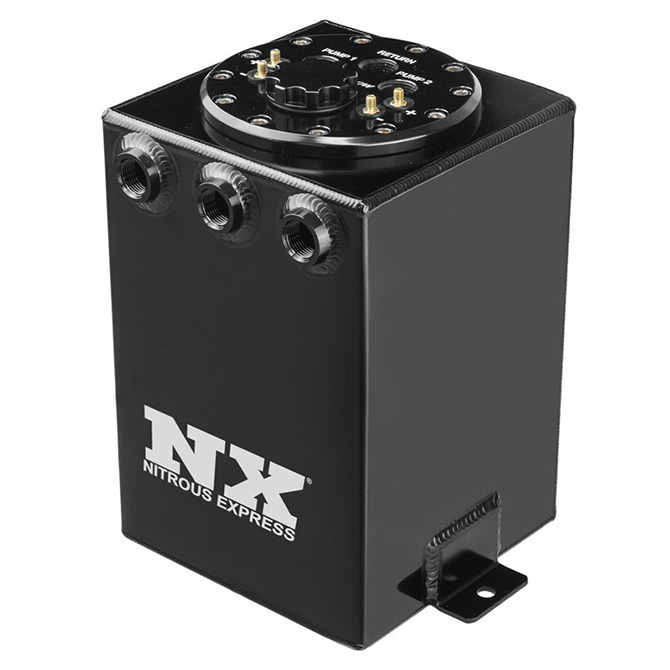 NITROUS EXPRESS Surge Tank w/Dual 340LPH Fuel Pumps