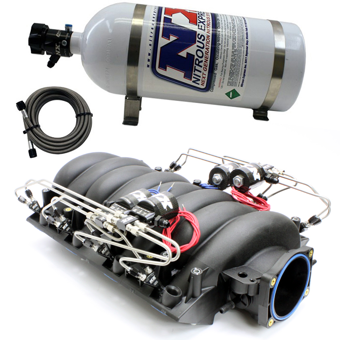 NITROUS EXPRESS FACTORY LS3 INTAKE W/ NX PIRANHA DIRECT PORT