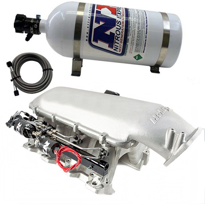 NITROUS EXPRESS HOLLEY HI-RAM MANIFOLD FOR LS3/L92 PORT HEADS W/ NX DIRECT PORT