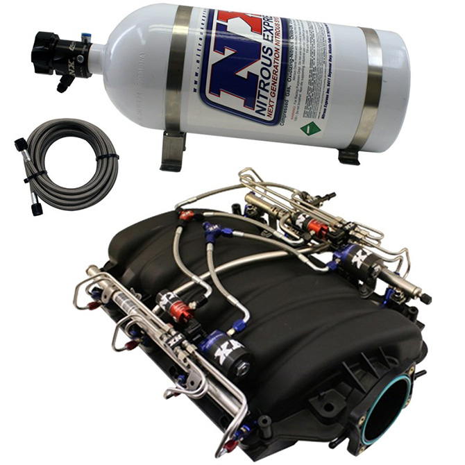 NITROUS EXPRESS FACTORY LS7 INTAKE W/ NX PIRANHA DIRECT PORT
