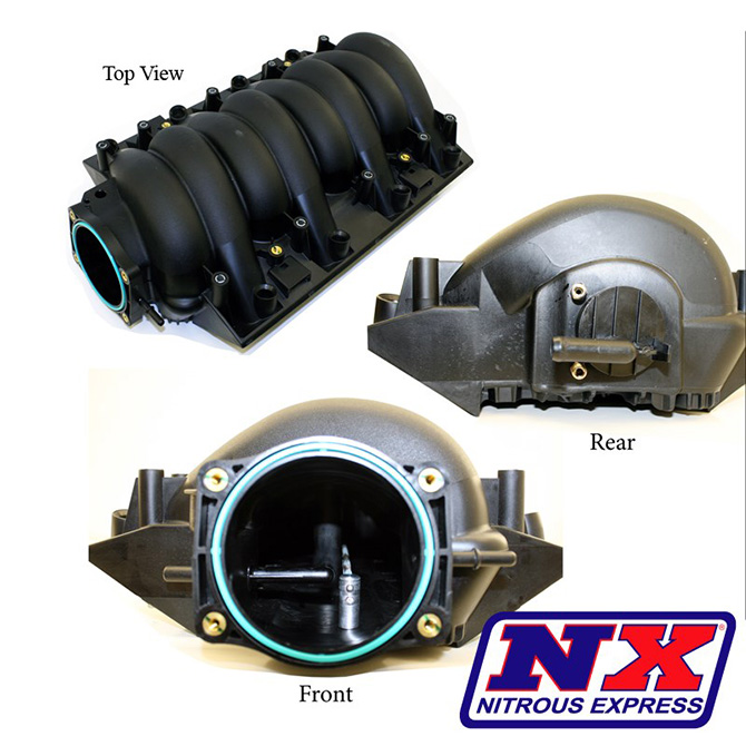NITROUS EXPRESS FACTORY LS7 INTAKE W/ HIDDEN NITROUS SPRAY BAR