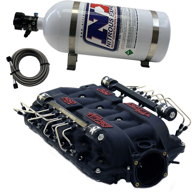 NITROUS EXPRESS MSD AIRFORCE MANIFOLD FOR LS7 HEADS W/ SHARK DIRECT PORT