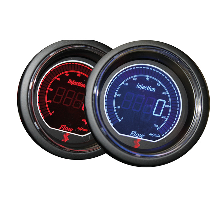 SNOW PERFORMANCE Safe Injection™ Flow Gauge Red / Blue