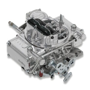 Holley Street Warrior 600 CFM Carburettor 0-1850S front view and shiny finish