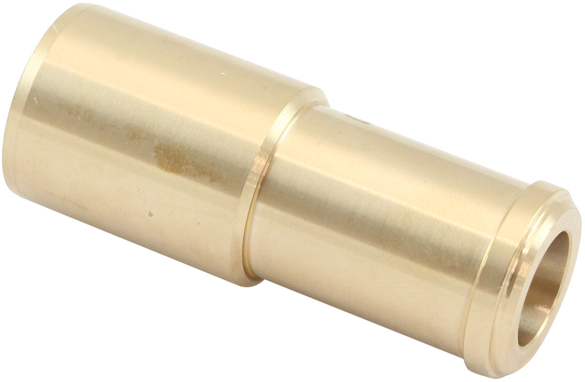 AEROFLOW FORD 351C BRASS 5/8" TO 3/4" STEPPED FITTING WATER OUTLET BLOCK