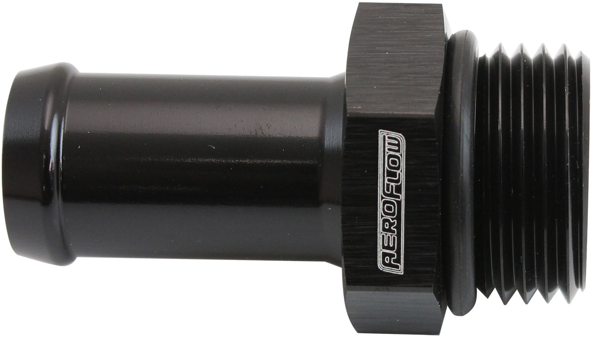 AEROFLOW -10ORB TO 5/8" PUSH ON BARB BLACK STRAIGHT BARB