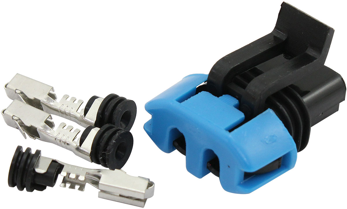 AEROFLOW DELPHI 40mm FUEL PUMP PLUG & PINS FEMALE WALBRO 525 450