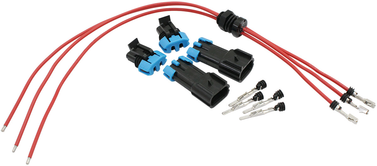 AEROFLOW 3 WIRE ELECTRICAL TERMINAL RED BULKHEAD SINGLE POSITIVE