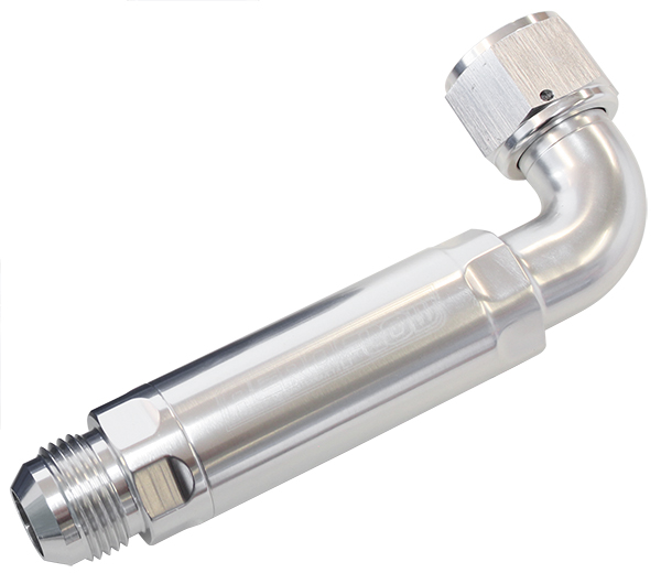 AEROFLOW -12AN 90 DEG TO INLINE FILTER FOR USE WITH DRY SUMP PANS AF64-4100S