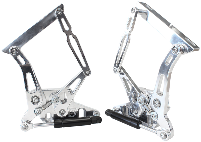 AEROFLOW BILLET BONNET HINGE KIT POLISHXR - XY FORD FALCON