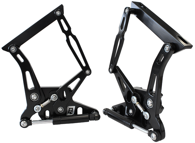 AEROFLOW BILLET BONNET HINGE KIT BLACK XR XY FORD FALCON SHINY BLACK