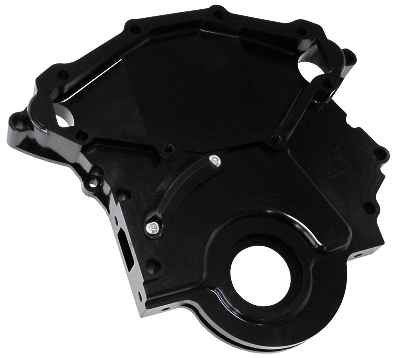 AEROFLOW HOLDEN 304 308 BILLET TIMING COVER ACCEPTS MECH FUEL PUMP AF64-4358BLK