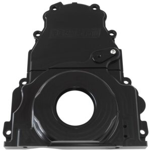 AEROFLOW HOLDEN / CHEV LS BILLET 2 PIECTIMING COVER BLACK ANODISED