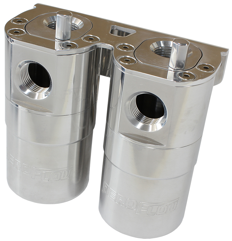 AEROFLOW DUAL CATCH CAN -10ORB AIR / OIL SEPARATOR DIESEL AF64-4364