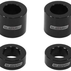 AEROFLOW BILLET BOLT SPACERS M8 BLACK 5/16 PACK OF 4