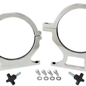 AEROFLOW NOS BOTTLE BILLET BRACKETS *PAIR* POLISHED NITROUS