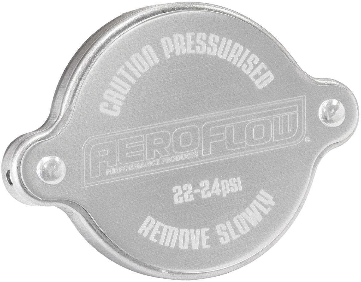 AEROFLOW RADIATOR CAP 32MM SILVER 23PSI1.58 BAR 158 KPA SMALL S/S