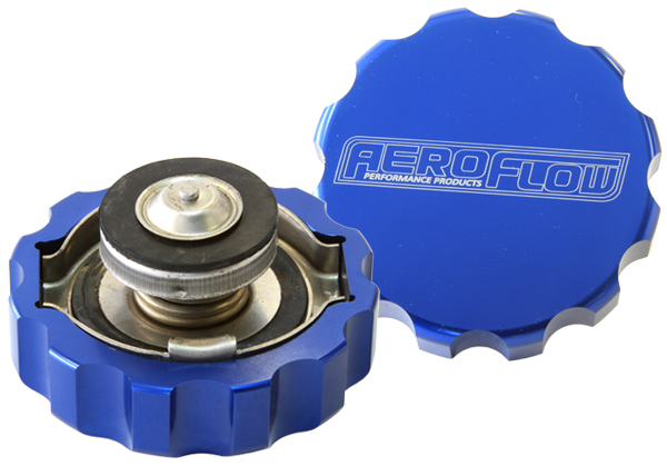 AEROFLOW BILLET RADIATOR CAP 42MM .5barCOMPLETE BILLET COVER 7 psi AF64-5042
