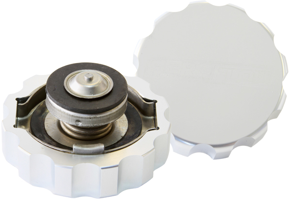 AEROFLOW LARGE RADIATOR CAP 42MM 1.4barCOMPLETE BILLET COVER 21 psi AF64-5044P