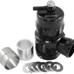 AEROFLOW COMPACT BLOW OFF VALVE BLACK V-BAND WELD-ON FLANGE