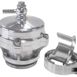 AEROFLOW 50mm BLOW OFF VALVE POLISHED FINISH V-BAND WELD-ON FLANGE
