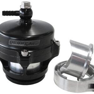 AEROFLOW 50mm BLOW OFF VALVE BLACK FINISH V-BAND WELD-ON FLANGE