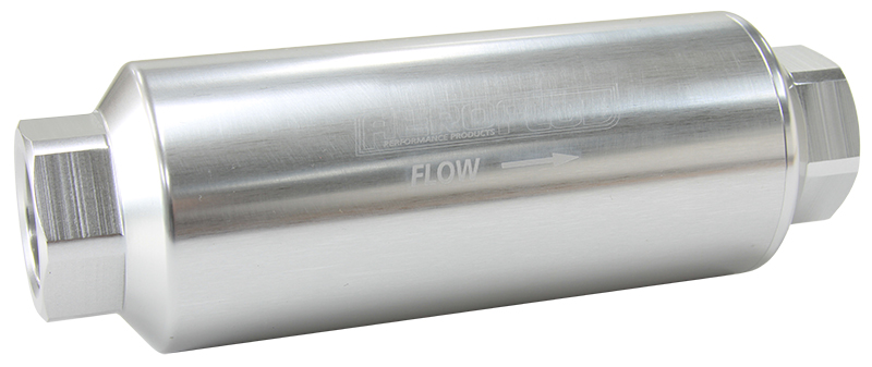 AEROFLOW AEROFLOW PRO FILTER 10 MICRON SILVER FEMALE-12ORB 2 x 5.5"