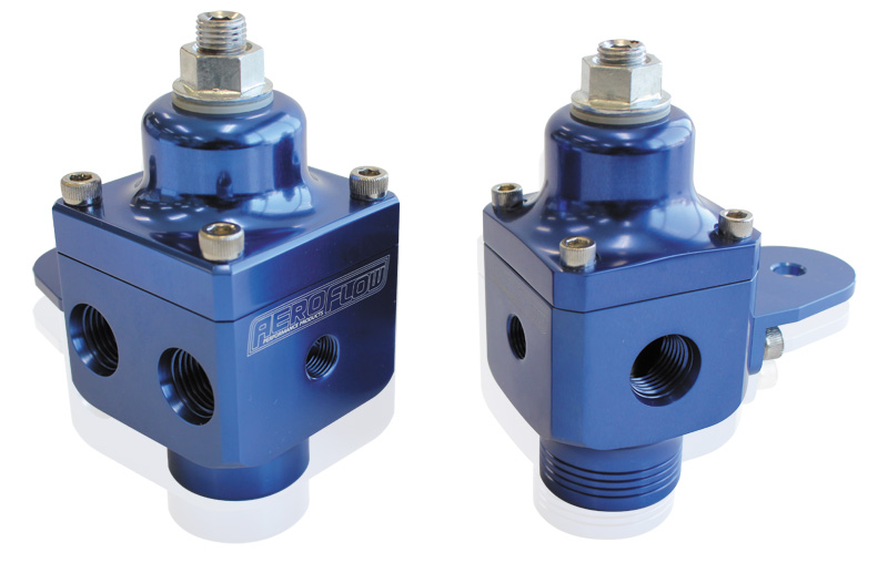AEROFLOW 2 PORT FUEL PRESSURE REGULATORBLUE 750+ HP @ 4-12 PSI