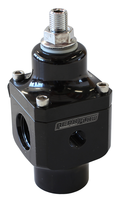 AEROFLOW 2 PORT FUEL PRESSURE REGULATORBLACK 750+ HP @ 4-12 PSI