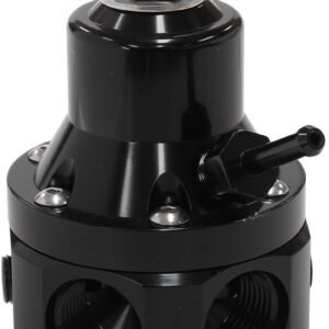 AEROFLOW 2000HP EFI FUEL PRESSURE REG 4 PORT -8ORB E85 ALCOHOL BLACK