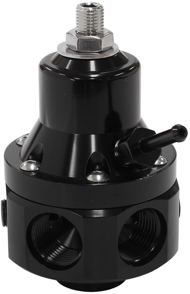AEROFLOW 2000HP EFI FUEL PRESSURE REG 4 PORT -8ORB E85 ALCOHOL BLACK