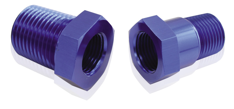 AEROFLOW TEMPERATURE PROBE ADAPTER BLUE 1/2" MALE 5/8" FEMALE