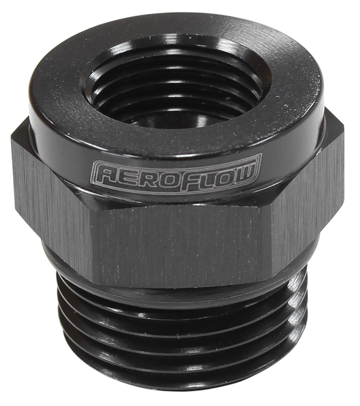 AEROFLOW TEMPERATURE PROBE ADAPTER -10ORB TO 5/8"-18 TEMP PROBE AF661-10BLK
