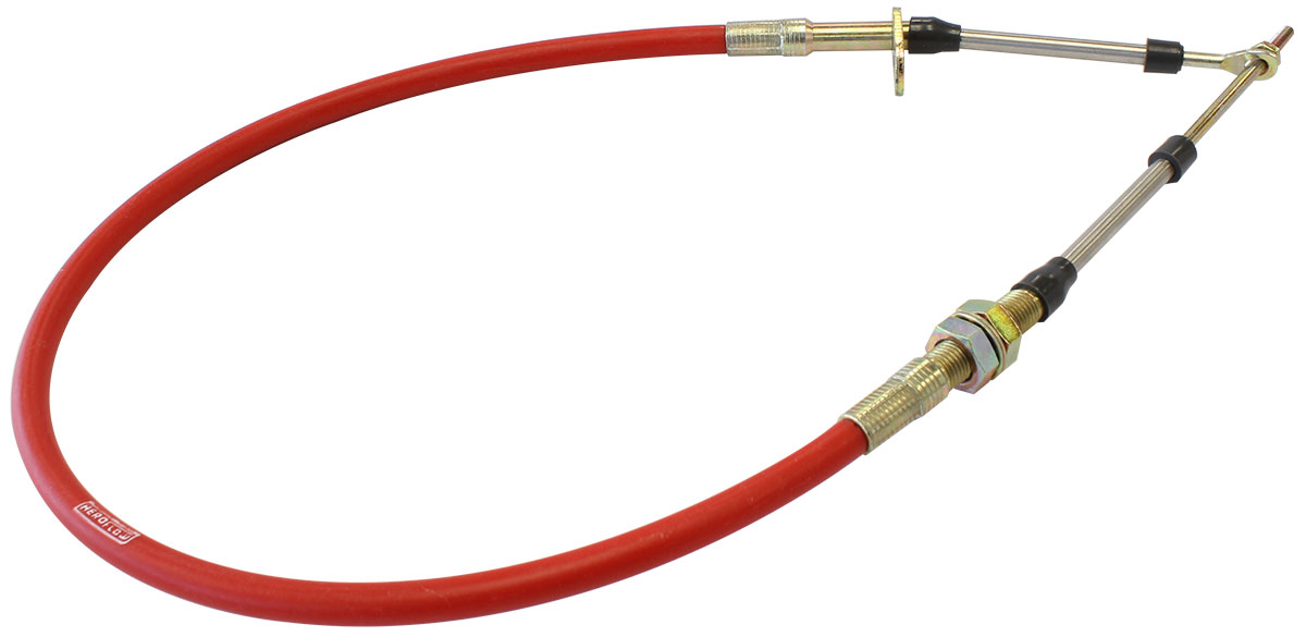 AEROFLOW RACE SHIFTER CABLE 3 FOOT RED REPLACES BM80831 BANG SHIFT