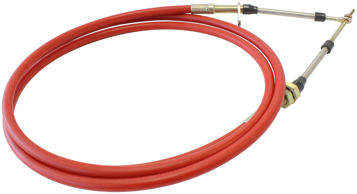 AEROFLOW RACE SHIFTER CABLE 8 FOOT RED REPLACES BM80834 BANG SHIFT