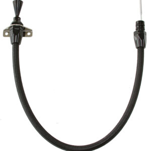 AEROFLOW GM TH350 TH400 TRANS DIPSTICK FIREWALL MOUNT BLACK FINISH
