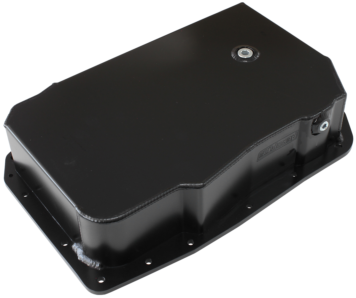 AEROFLOW GM 6L80 DEEP TRANS PAN BLACK COMMODORE / CHEV