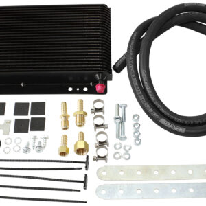 AEROFLOW 11" x 6" x 1-1/2" 3/8" BARB TRANS OIL COOLER KIT