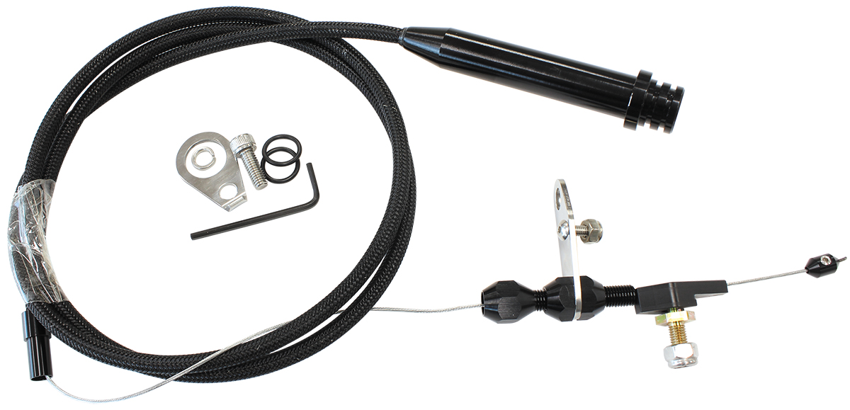 AEROFLOW AEROFLOW KICKDOWN CABLE TH700 4L60 EARLY BLACK FINISH