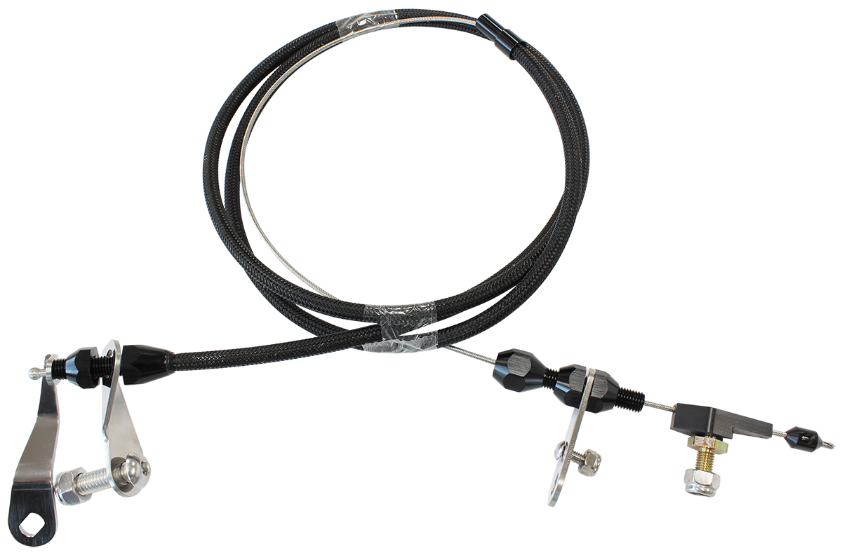 AEROFLOW AEROFLOW KICKDOWN CABLE C6 BLACK FINISH