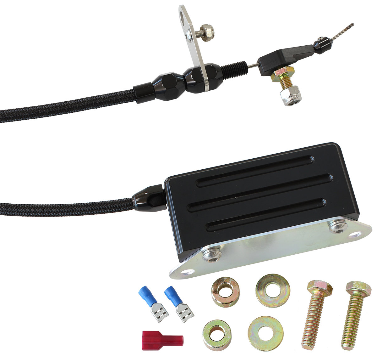 AEROFLOW AEROFLOW KICKDOWN GM TH400 CABLE BLACK FINISH