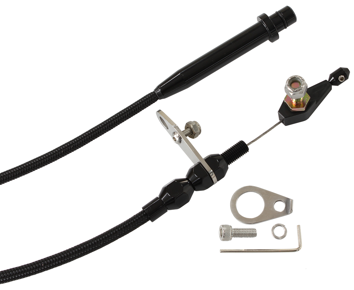 AEROFLOW AEROFLOW KICKDOWN GM TH350 CABLE BLACK FINISH
