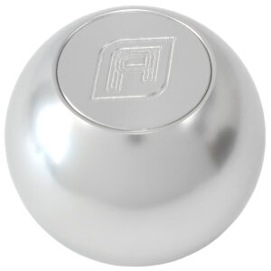 AEROFLOW BILLET ROUND SILVER GEAR KNOB SHIFT SHIFTER BALL 1/2"-20