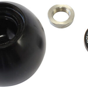 AEROFLOW BARE BLACK SHIFTER GEAR KNOB NO INSERT NO BUTTON 1/2"-20