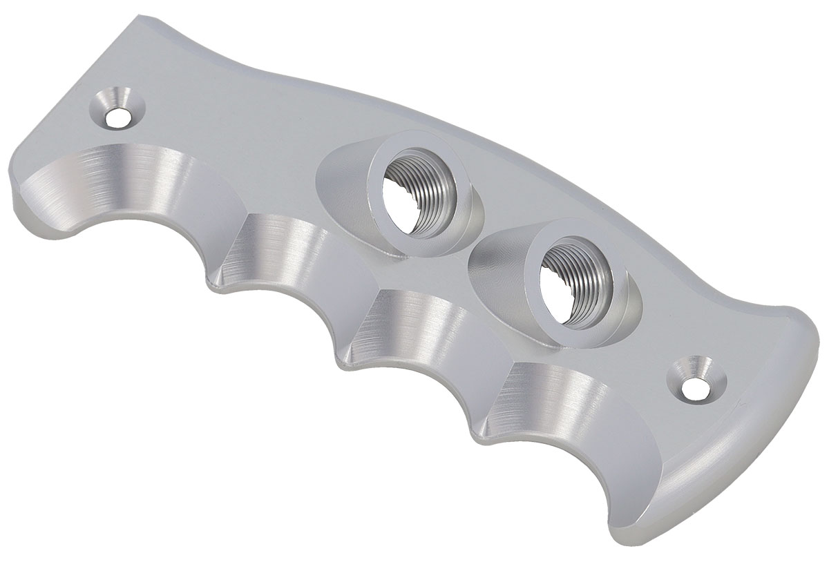 AEROFLOW DUAL BUTTON PISTOL GRIP SIDE PLATE DRIVERS HANDLE SILVER