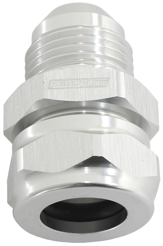 AEROFLOW 1/2" BARB TO -8AN ADAPTER SILVER CONVERT MALE BARB TO AN