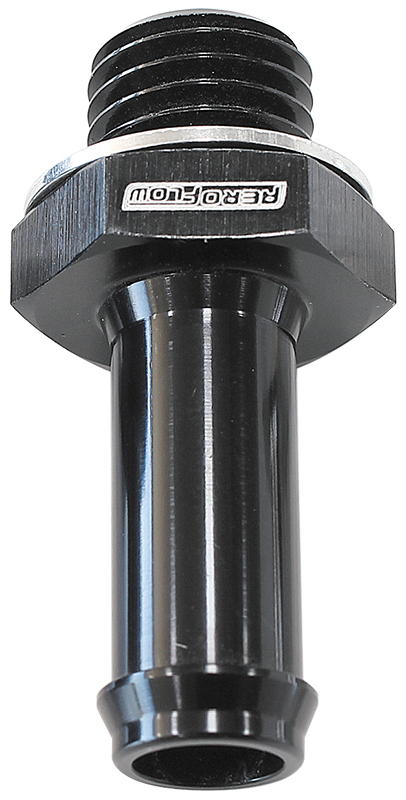 AEROFLOW METRIC M14 X 1.5 TO 5/8" BARB BLACK USE WITH 49-1015 PUMP
