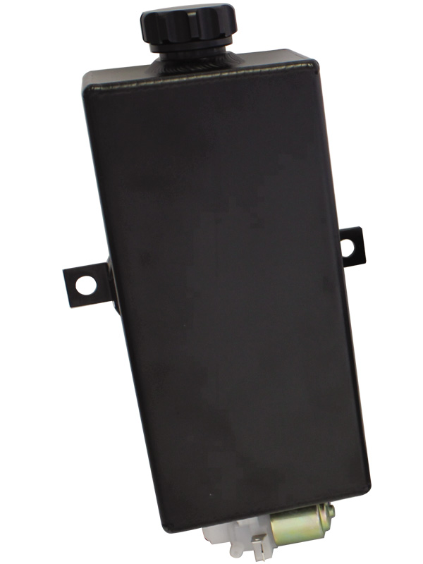 AEROFLOW FABRICATED BLACK WASHER TANK WITH MOTOR-L,W,H=80X100X210MM