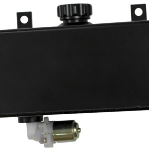 AEROFLOW FABRICATED BLACK WASHER TANK WITH MOTOR -L,W,H=210X80X100MM