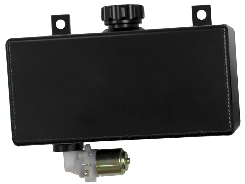 AEROFLOW FABRICATED BLACK WASHER TANK WITH MOTOR -L,W,H=210X80X100MM